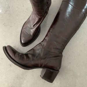 Gianni Barbato Knee High Zip boots, 40 EU / 10